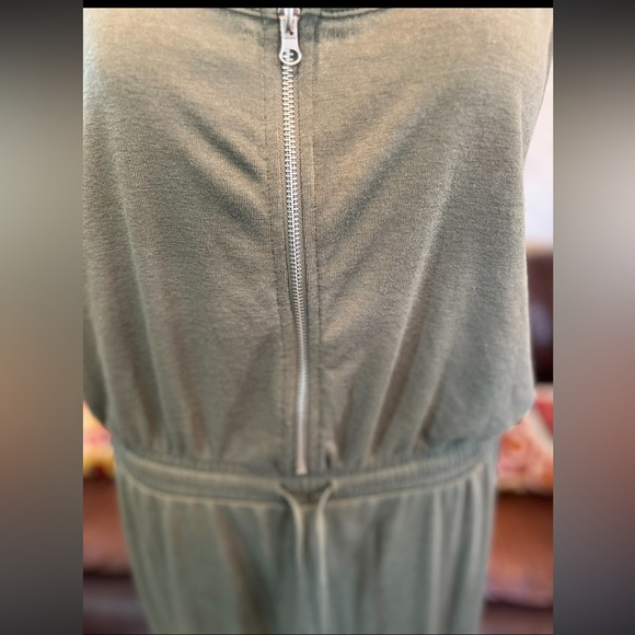 Olive Terry cloth jumper - Picture 2 of 2